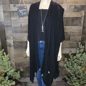 Woven Heart Kimono Cardigan
